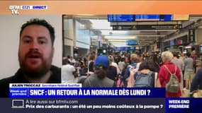 "On a des milliers de cheminots qui ont travaillé toute la nuit", souligne le secrétaire fédéral Sud-Rail qui espère un retour à la normale "rapidement"