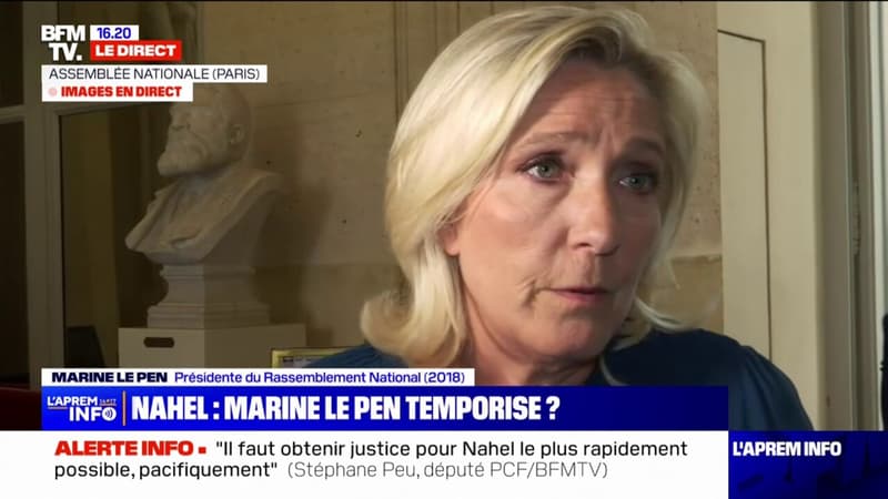 Marine Le Pen sur la mort de Nahel: 