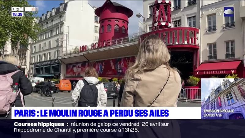 Paris: le Moulin Rouge a perdu ses ailes à Pigalle