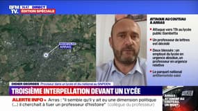 Attaque au couteau à Arras: "C'est ce qu'on espérait ne pas revoir trois ans après l'horrible assassinat de Samuel Paty" souligne Didier Georges (élu national au SNPDEN et proviseur)