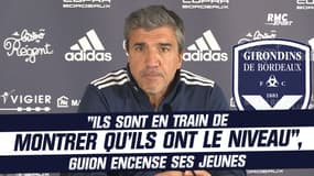 Bordeaux : "Ils sont en train de montrer qu’ils ont le niveau", Guion encense ses jeunes