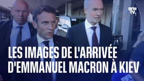 Les images d'Emmanuel Macron à Kiev, son premier déplacement en Ukraine depuis le début de la guerre