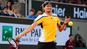 Alexander Zverev à Roland-Garros le 3 juin 2024