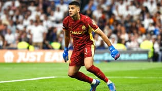 Geronimo Rulli lors de Real Madrid-OM, le 16 septembre 2025.