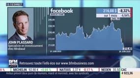 Facebook perd des budgets publicitaires et chute de 8% en Bourse