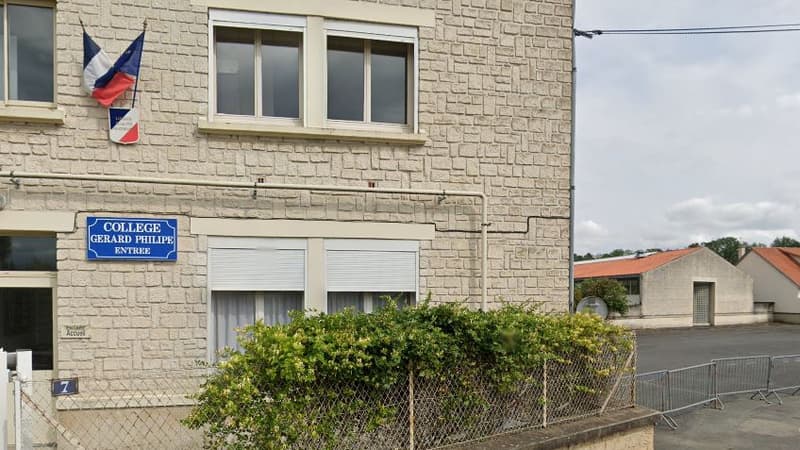 Le collège Gérard-Philippe à Chauvigny dans la Vienne