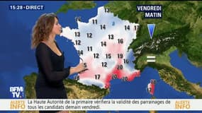 La météo pour ce vendredi 9 septembre 2016