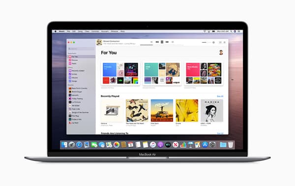 L'application Apple Music pour macOS Catalina