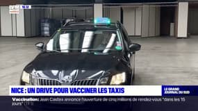 Nice: une vaccination en drive pour les taxis