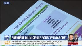 Une première élection municipale disputée par "La République En Marche"