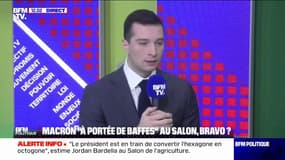 Jordan Bardella: "Partout où Emmanuel Macron passe, il suscite du rejet et du désordre" 