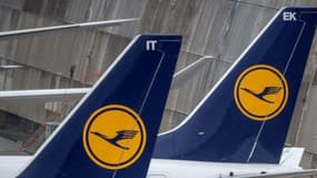 Des avions de la compagnie allemande Lufthansa