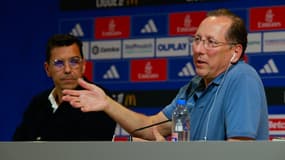 John Textor, président de l'OL, et Laurent Prud'homme, directeur général, le 11 septembre 2024