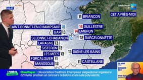 MÉTÉO ALPES DU SUD: Un mercredi sous les nuages, jusqu'à 13 ° C dans GAP