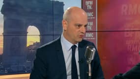 Jean-Michel Blanquer, ministre de l'Éducation, au micro de Jean-Jacques Bourdin