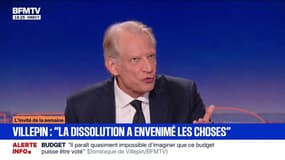 Budget: pour Dominique de Villepin, ancien Premier ministre, "il est normal que les plus riches soient amenés à faire une contribution plus importante"