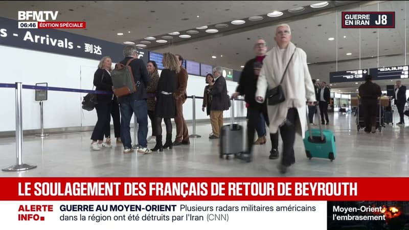 "C'était comme l'apocalypse": le soulagement des Français de retour de Beyrouth