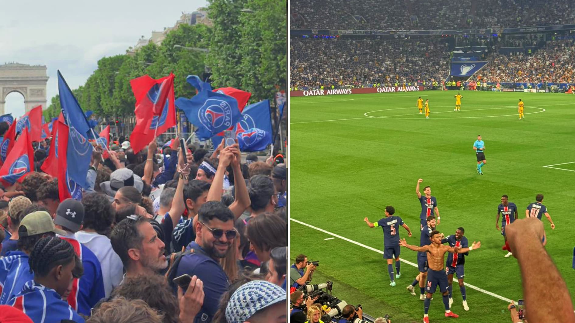 A Paris au lendemain de la finale à Munich A Paris au lendemain de la finale à Munich