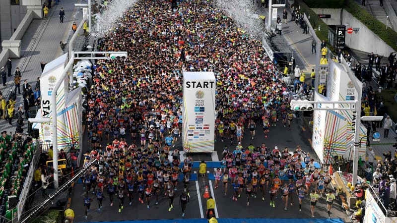 Le départ du marathon de Tokyo le 26 février 2017 (photo d'illustration)