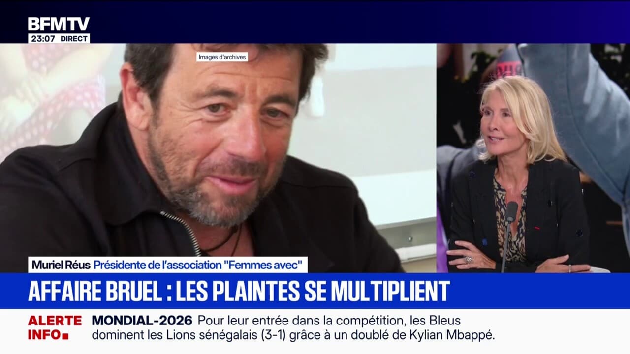 Patrick Bruel: "Il faut qu'on aille regarder l'intégralité des plaintes", déclare Muriel Réus, présidente de l'association "Femmes avec"
