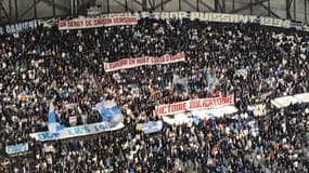 OM-Ajax: la banderole du virage nord, qui fait passer un message aux Marseillais, le 30/11/2023
