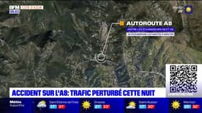 Le trafic perturbé sur l'A8 après un accident de circulation