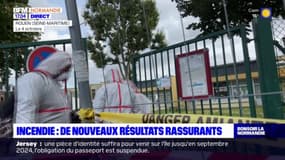 Incendie à Rouen: de nouveaux résultats rassurants