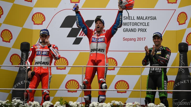 Jorge Lorenzo, Andrea Dovizioso et Johann Zarco