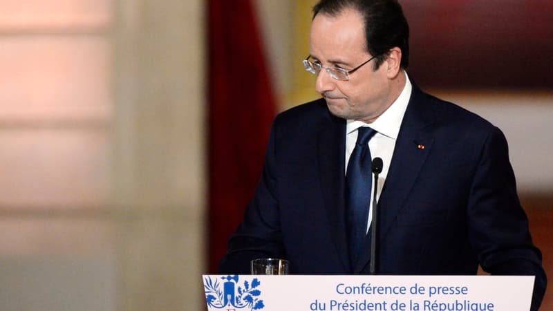 François Hollande reçoit pour la quatrième fois la presse à l'Elysée.