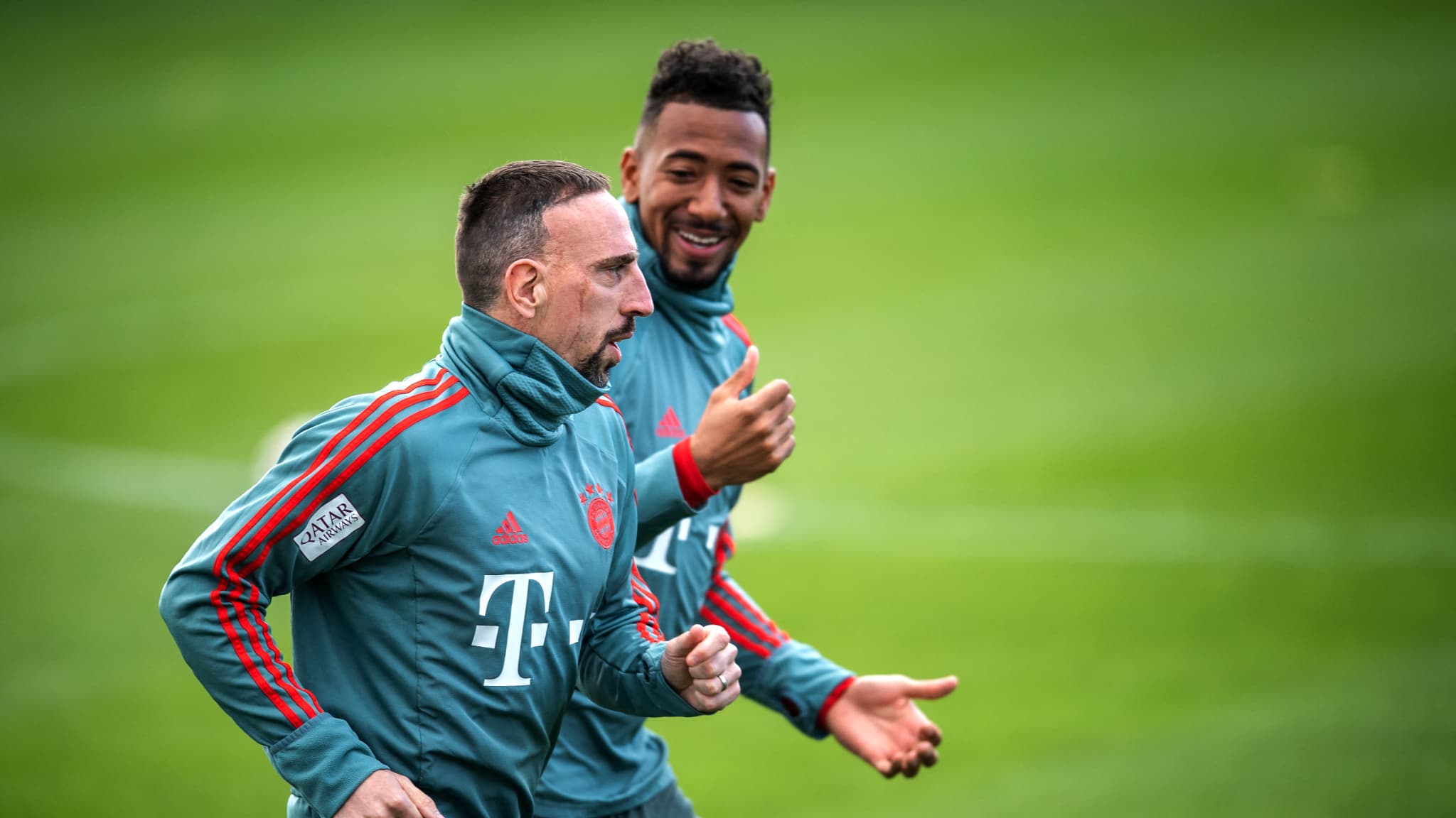Ribéry et Boateng avec le Bayern 
