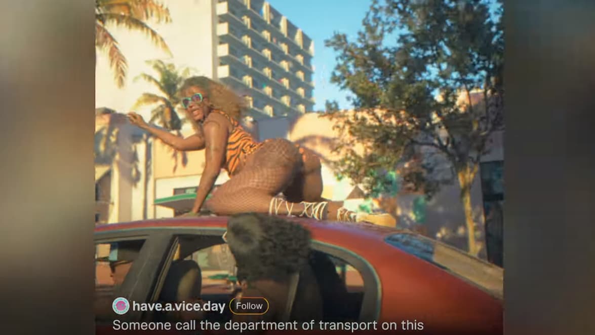 Capture d'écran de la bande-annonce de GTA 6