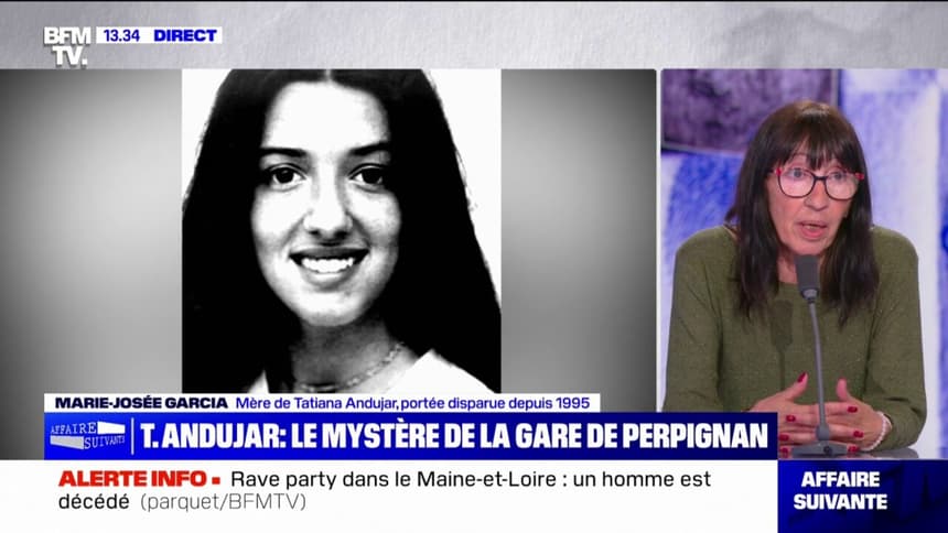 "Il y a au moins une personne qui sait ce qu'est devenue Tatiana, c'est un  supplice ": Marie-José Garcia, mère de Tatiana Andujar disparue à  Perpignan, témoigne sur BFMTV