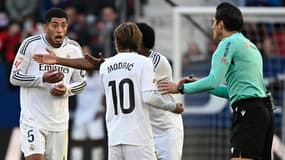 Jude Bellingham lors d'un match Osasuna-Real, à Pampelune le 15 février 2025