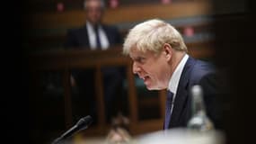 Le Premier ministre britannique Boris Johnson à la Chambre des Communes à Londres le 21 octobre 2020