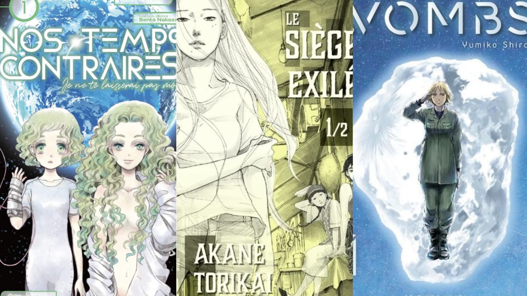Trois mangas de SF par des autrices Trois mangas de SF par des autrices
