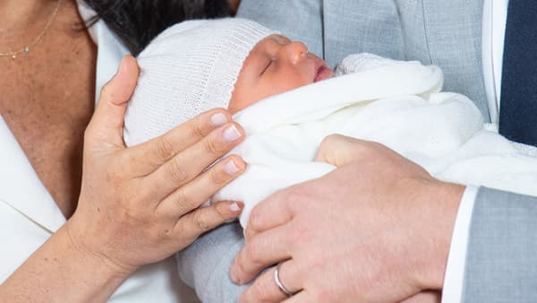 Le nouveau-né de Harry et Meghan Markle, le 8 mai 2019.