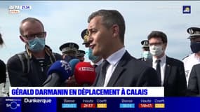 Migrants: Gérald Darmanin en déplacement à Calais