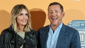Dany Boon et l'actrice et co-scénariste Laurence Arné lors de la présentation du film "8 Rue de l'Humanité", le 24 septembre 2021 à Vitry-en-Artois