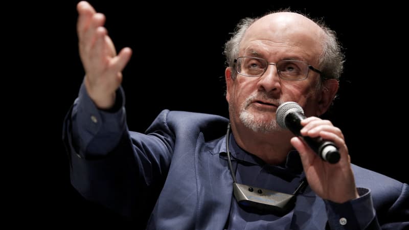 L'écrivain Salman Rushdie en septembre 2016 au Havre, en France