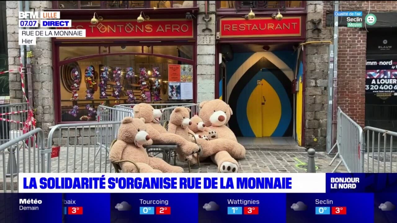 Lille la solidarité rue de la Monnaie après l'évacuation de