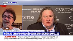 Procès Depardieu: "Moi-même, il m'a attrapé les parties dans un ascenseur", raconte le journaliste Christophe Carrière