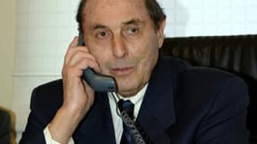 Le maire du Touquet, Léonce Deprez, le 21 janvier 2005