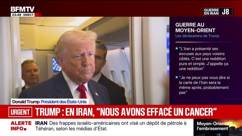 Iran: "Il pourrait possiblement y avoir des troupes au sol", déclare Donald Trump