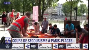 Des cours de secourisme à Paris plages