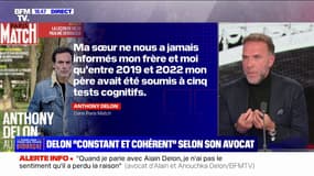 Santé d'Alain Delon: "Il n'y a pas eu 5 tests cognitifs et personne n'a rien dissimulé à personne", affirme son avocat Me Christophe Ayela