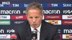Mihajlovic reçoit des gouttes pendant sa conférence de presse