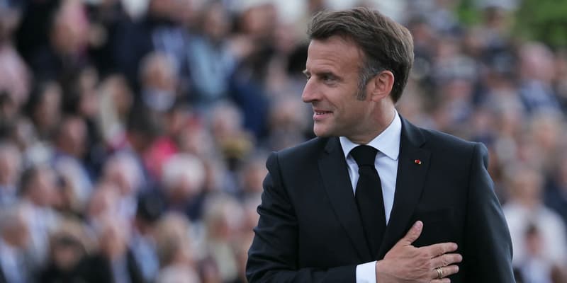 Emmanuel Macron à Paris ce jeudi 8 mai 2025. 