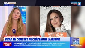 Top Sorties du vendredi 13 juin - Vitaa en concert au château de la Buzine