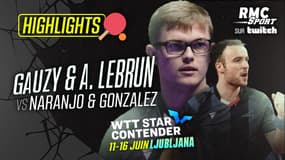  WTT Star Contender Ljubljana (8e de finale) - une rencontre serrée (et des coups de génie) pour le duo Gauzy/Lebrun 