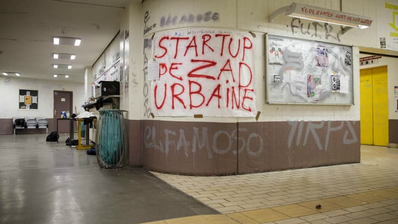 Des graffitis à la fac de Tolbiac à Paris, le 11 avril 2018.